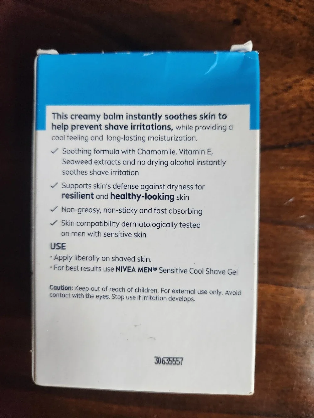 Nivea Men Sensitive Cool Cooling Post Shave Balm 3.3oz. Brand new